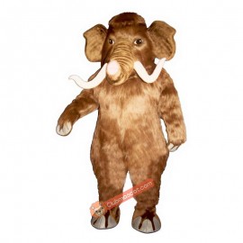 Mammoth with Long Tusks Mascot Costume, Mammoth with Long Tusks Costume