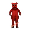 Ruddy Redpig Mascot Costume, Ruddy Redpig Costume