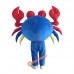 Blue Big Crab Character Mascot Costume, Blue Big Crab Character Costume