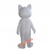 White Duomi Cat Mascot Costume, White Duomi Cat Costume