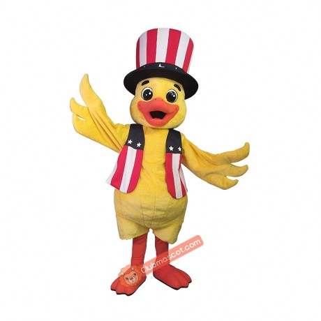Uncle Sam Duck Mascot Costume, Uncle Sam Duck Costume